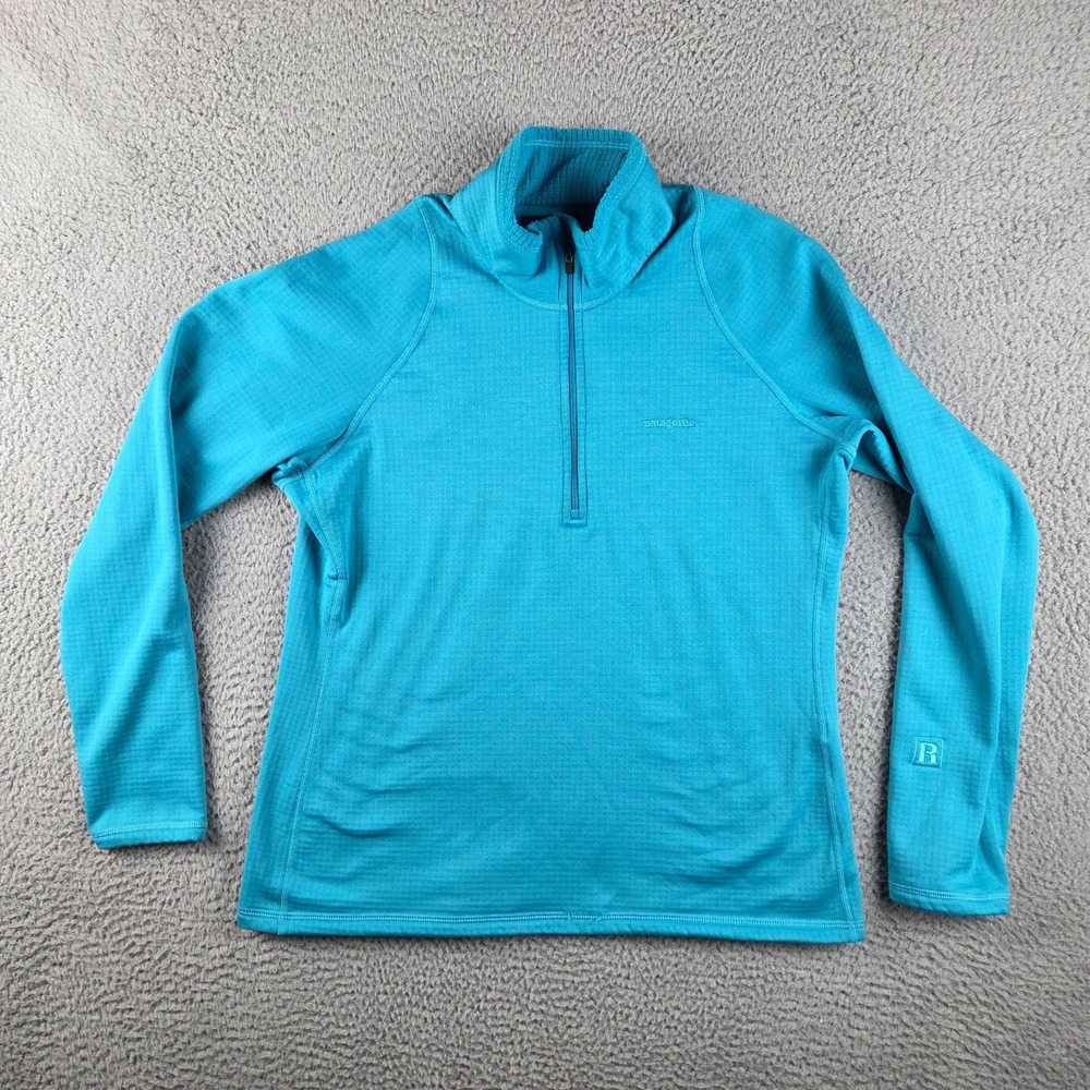 Patagonia R1 Regulator Pullover Womens Large Blue Quarter Zip Fleece STY40116